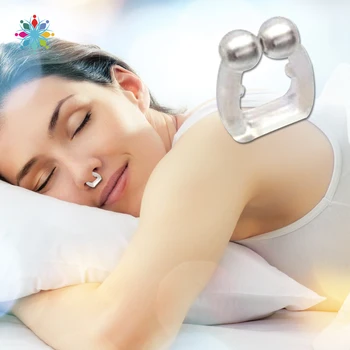 

Unisex Stop Snoring Anti Snore Free Sleep Silicone Magnetic Nose Clip Snoring Tool Sleeping Aid Tool