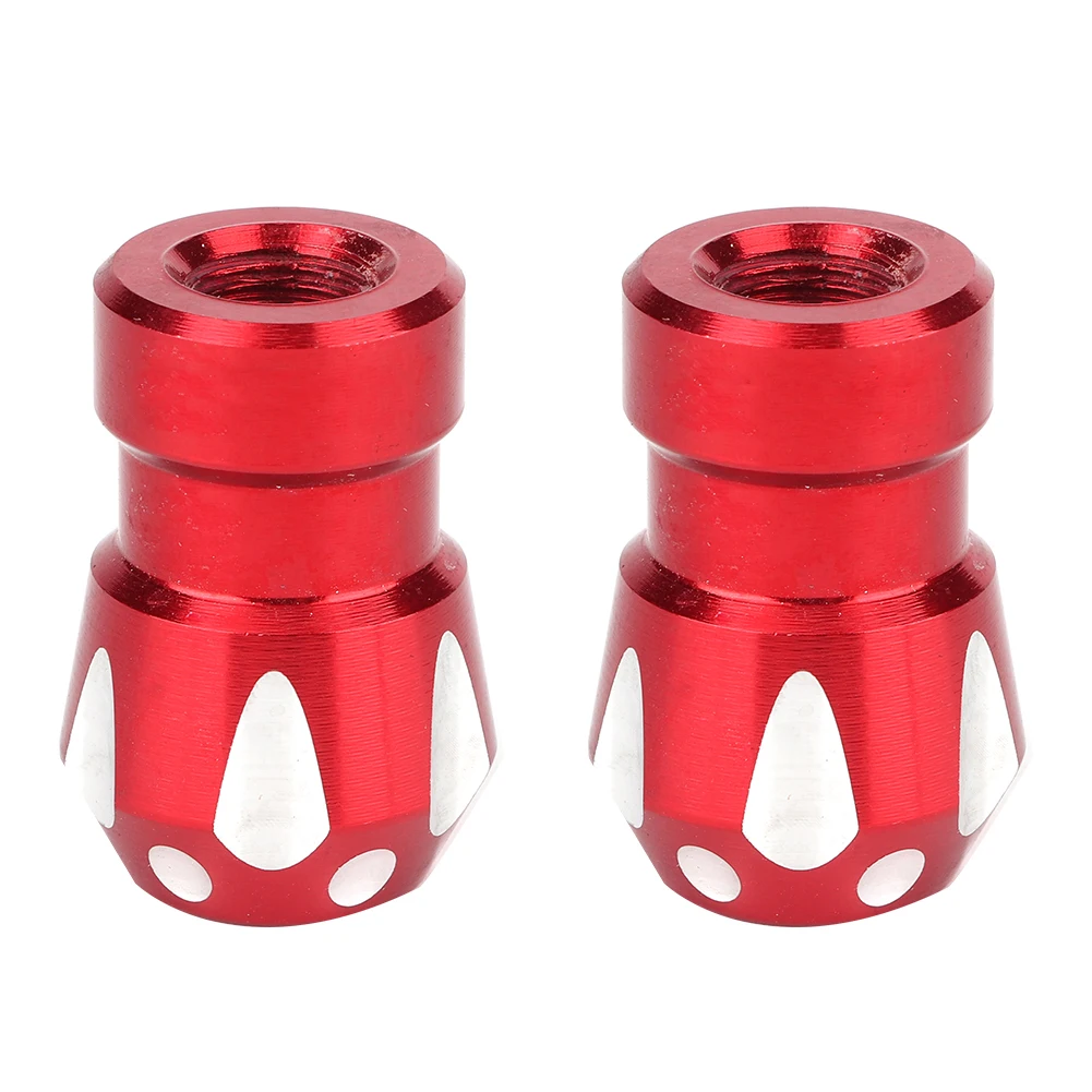 1 Pair Aluminum Alloy Auto Car Bike Motorcycle Truck Wheel Tire Valve Stem Cap Auto Stem Pressure Valve Cap Red