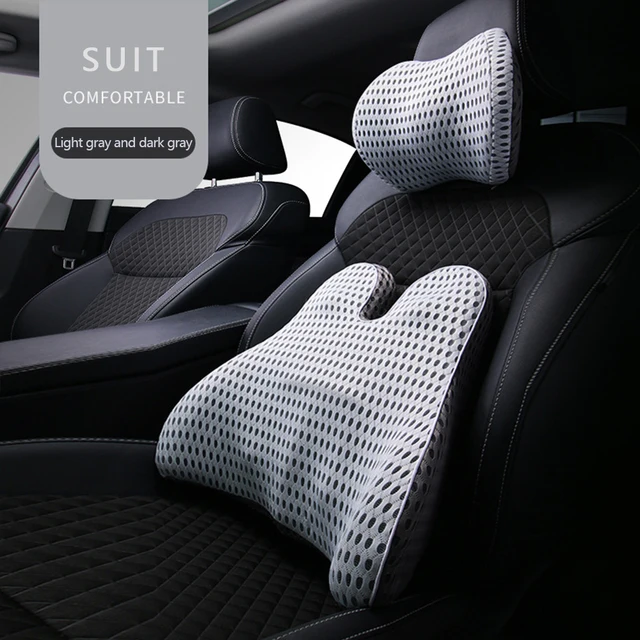 Car Headrest Neck Pillow Support Universal Soft Neck Pillows Cushion Memory Foam Lumbar Pillow Back Support Interior Automotive 23