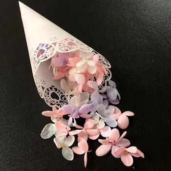 

100 Pcs/Set Petal Paper Cup Lace Candy Confetti DIY Paper Cones Cups for Wedding Birthday Party Decoration
