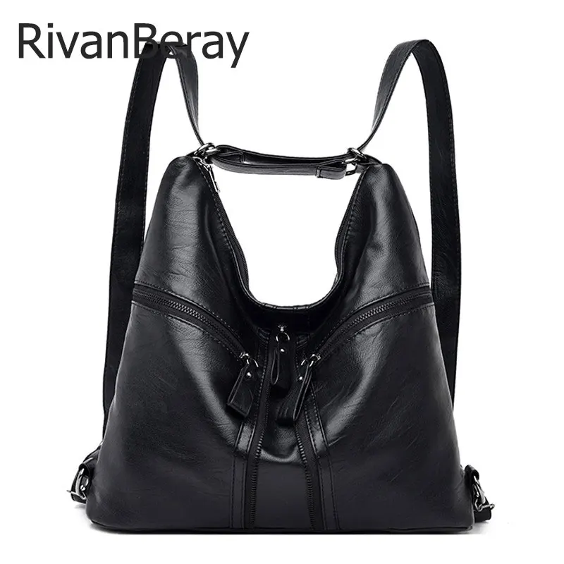 Многофункциональные женские рюкзаки повседневные школьные сумки через плечо