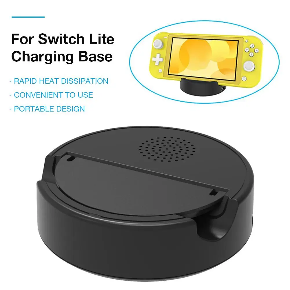 For Switch Lite Gamepad Charging Base Holder Host Base With Flip Stand USB External Handle Charging Dock Charge Stand Converter