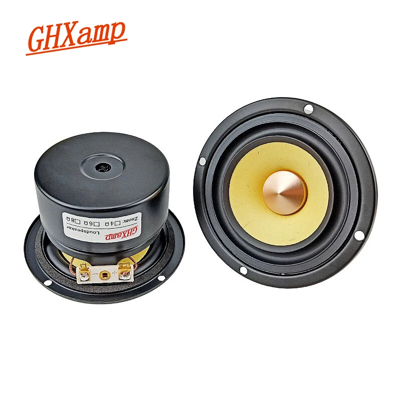 

GHXAMP 3 Inch 89mm Full Range Hifi Natural Pulp Cone Vocal Exquisite Ceiling Car Home Audio Upgrade Tube amp Modification 1Pairs