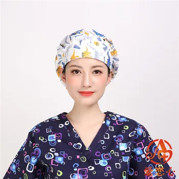 

Printed surgical hat fashion home hat operating room hat work hat beautician CAP