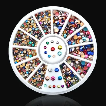 

Hot Sale Shine Rhinestones Crystal Clear AB Non Hotfix Flatback Nail Rhinestoens For Clothes Nails 3D Nail Art Decoration