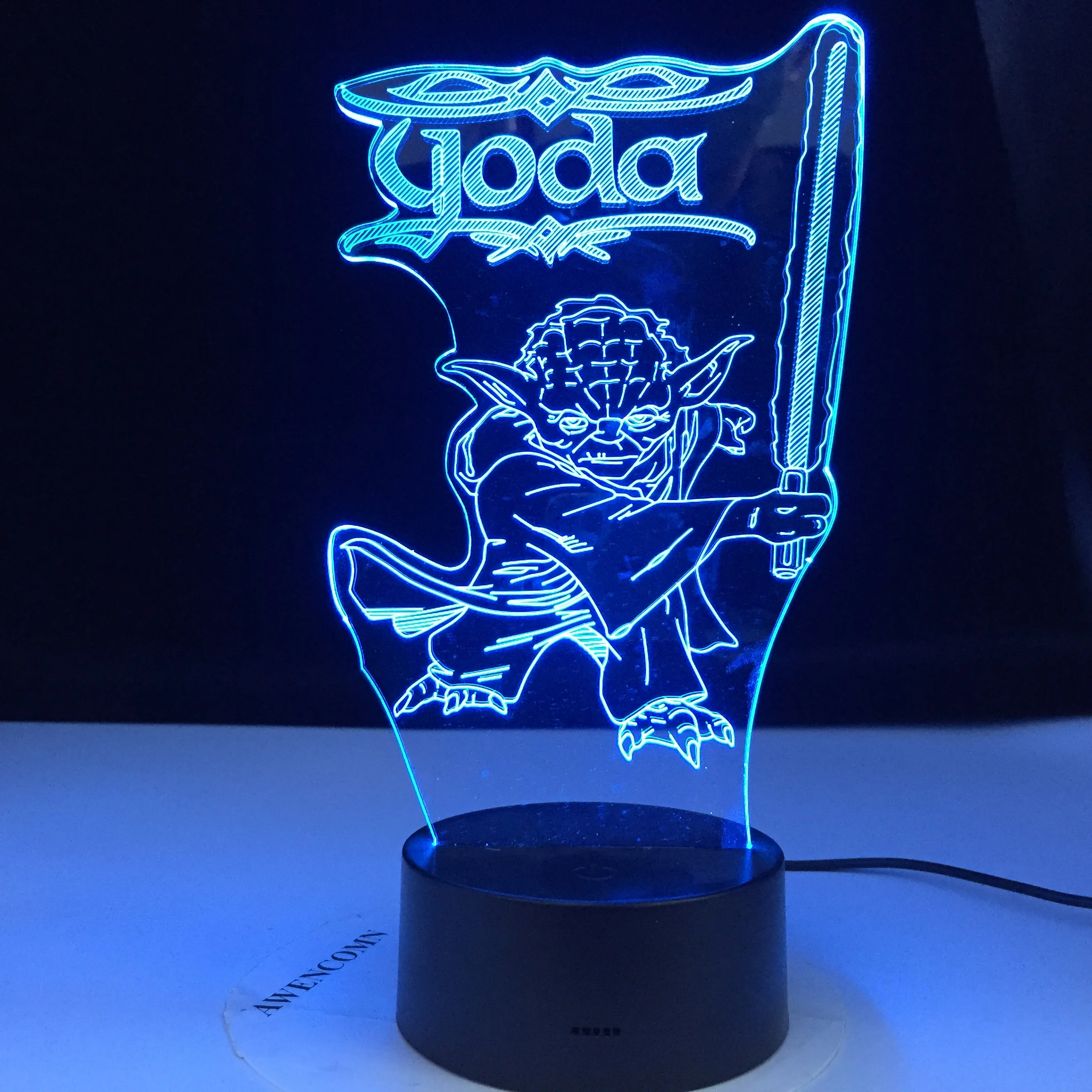 Детский ночник Звездные войны Master Yoda носветильник льник для украшения дома