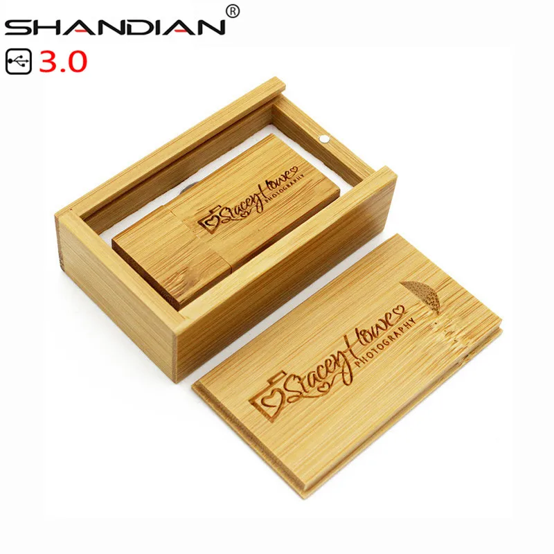 SHANDIAN USB 3 0 деревянный usb с коробкой флэш накопитель ручка драйвер дерево чипы pendrive