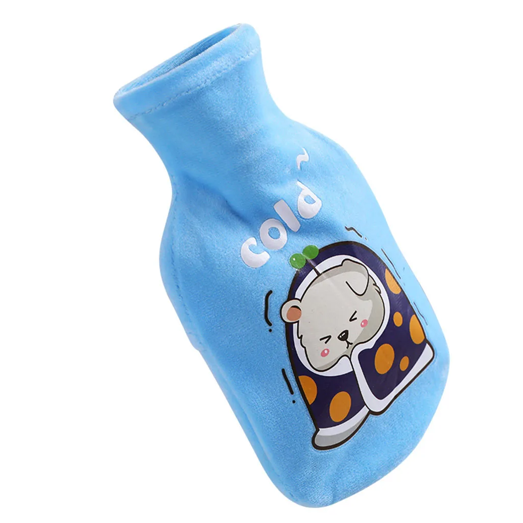 Бутылка с горячей водой для горячей воды большой Портативный горячая вода бутылки с водой - Цвет: Синий