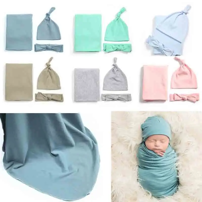 Fournitures pour la mère et l'enfant | Ensemble de 2-3 pièces/ensemble fournitures pour bébé, chapeau pour nouveau-né, accessoires pour photographie et Photo (lot de 3)