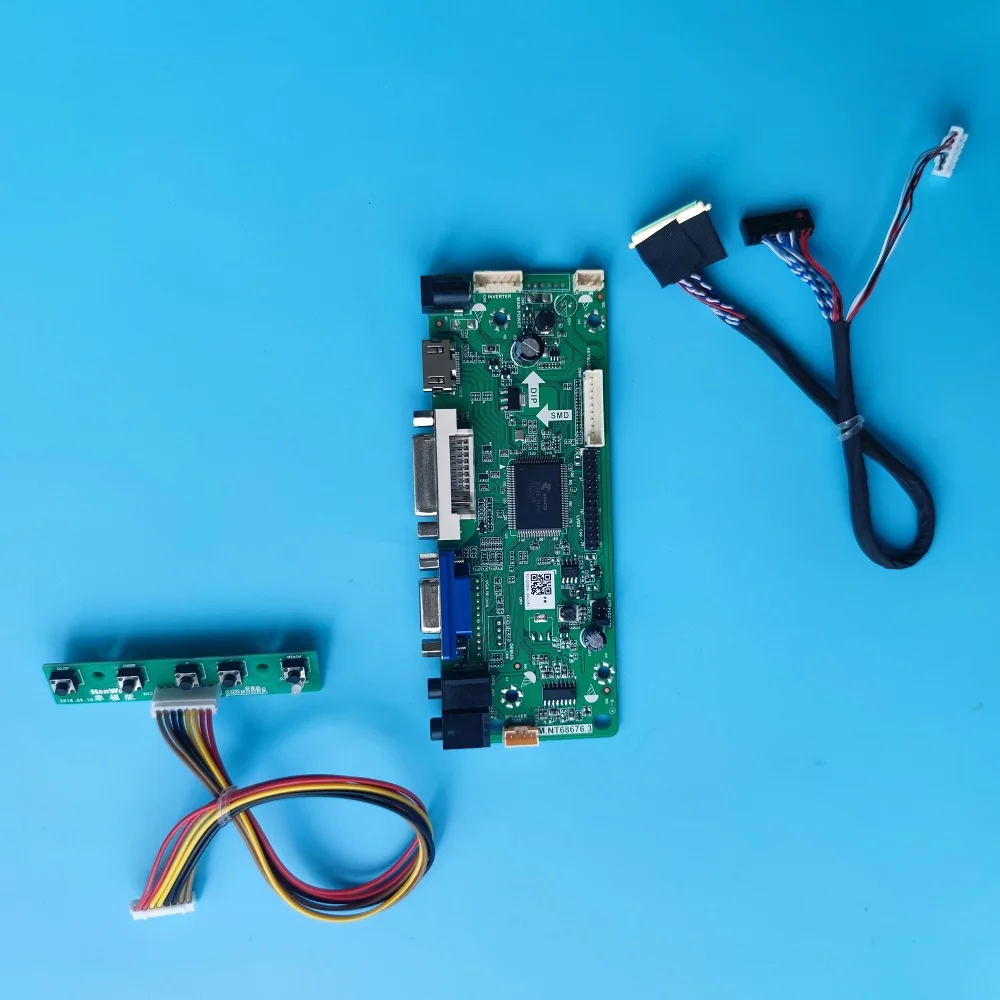 

Плата контроллера LED DVI LCD M.NT68676 audio VGA LVDS, плата экрана для монитора 13,3 дюйма LP133WH2-TLC2/TLL1/TLL2/TLL4/TLN1 1366*768