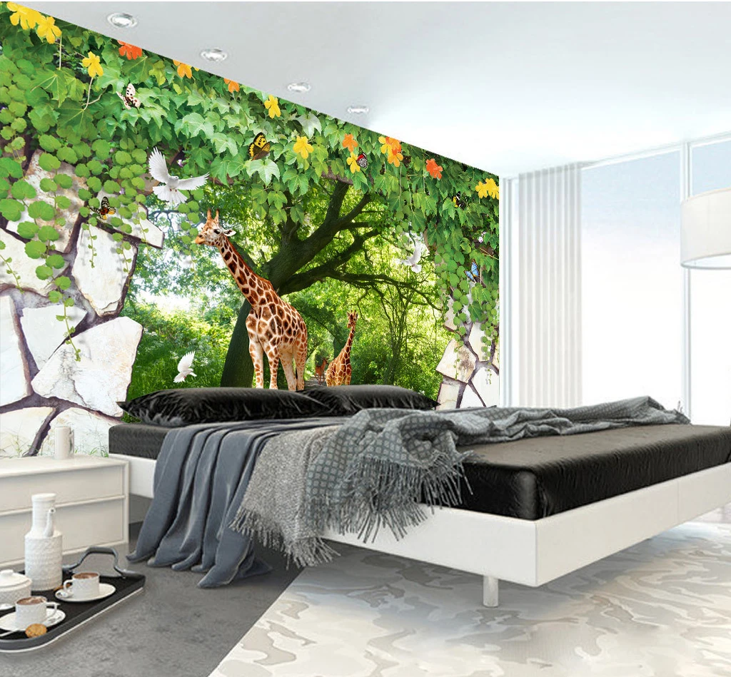 Custom 3D Wall Mural Wallpaper For Bedroom Photo Background Wall Stickers Home Decor Living Room Modern Painting Wallpaper