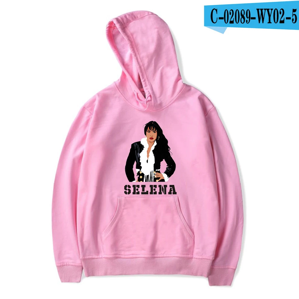 As picture Повседневные осенние толстовки с капюшоном selena quintanilla для женщин и мужчин, красные толстовки с капюшоном, модные удобные пуловеры с капюшоном для девочек - Цвет: As picture