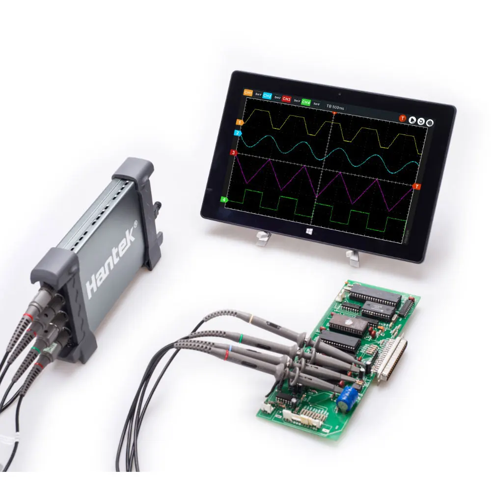 Hantek 6074be/6074bc Automotive Oscilloscope Portable PC USB 2.0 Interface 4 Channels 70 Mhz Osciloscopio Over 80 Types digital oscilloscope