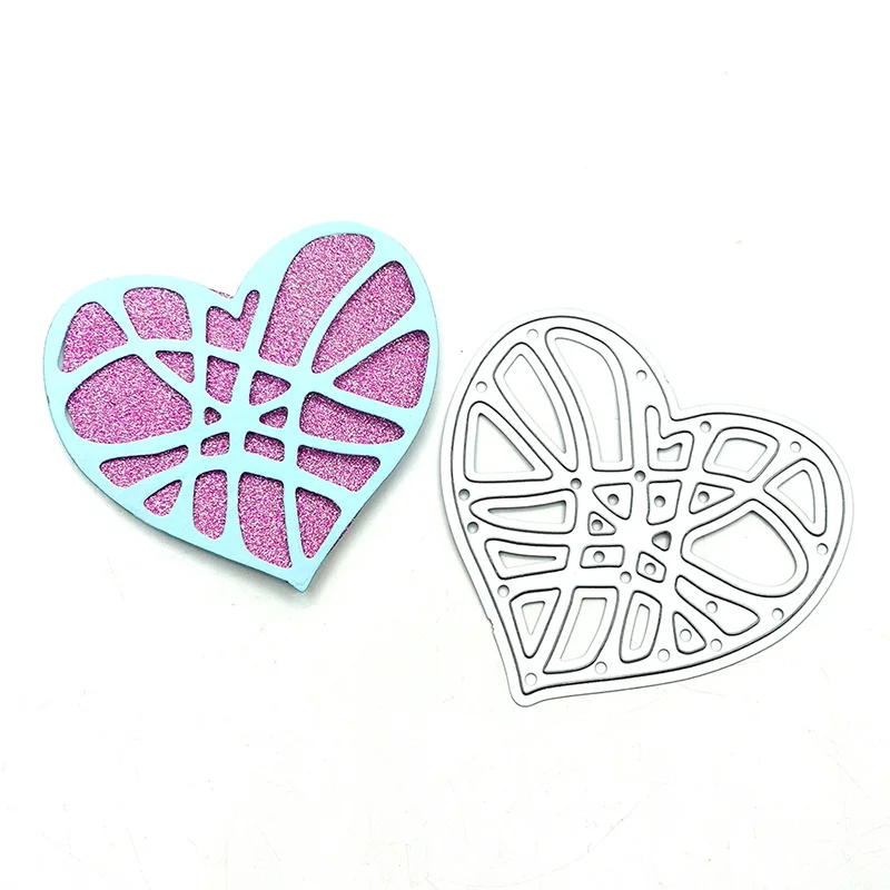 

Julyarts 1pcs Love Heart Shapes Scrapbooking Cutting Dies New Stencils Die Cut for DIY Album Paper Card Embossing