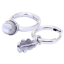 Оригинальные серьги в виде желудя и листьев с кристаллами для женщин, 925 пробы серебряные серьги, свадебный подарок, ювелирные изделия в европейском стиле DIY