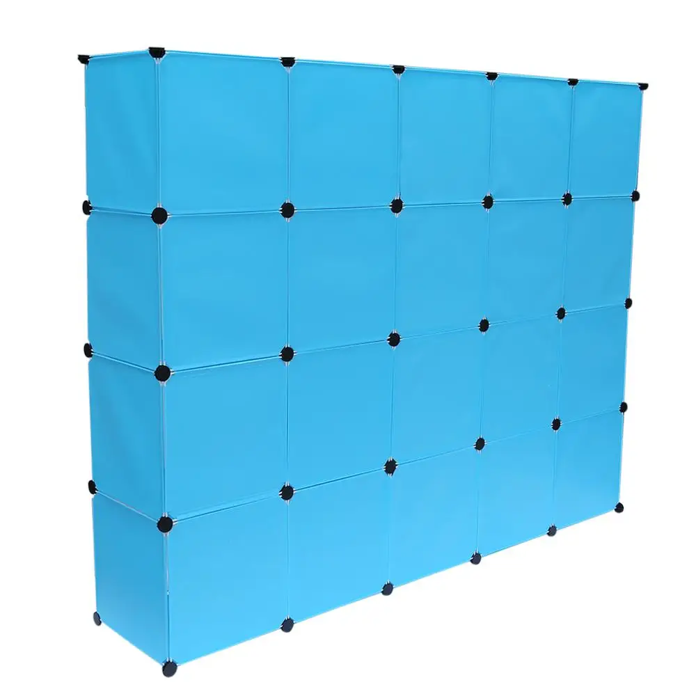 

12 Grids+2 rows wardrobes Simple Resin Storage Box Cabinet DIY Assembled Extra Large Magic Child Wardrobe Closet Organizer