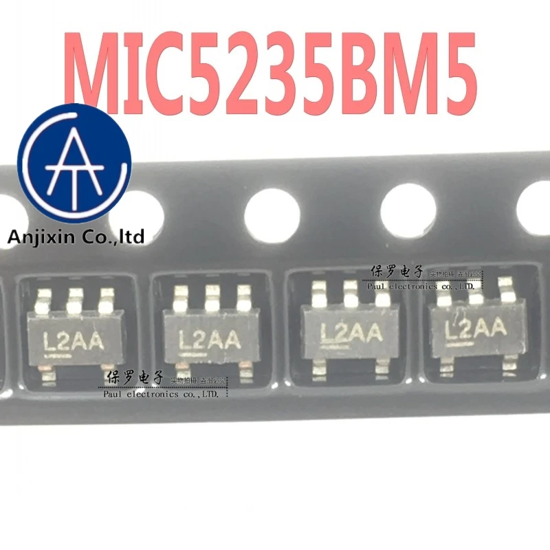 

10 шт., 100% оригинальный и новый регулятор напряжения MIC5235BM5 MIC5235YM5, регулируемый ADJ Шелковый экран L2AA, в наличии