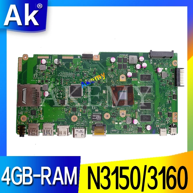 Новинка! X540SA материнская плата для ноутбука 4GB-RAM N3150/3160 CPU REV 2 0 For Asus X540 X540S тест ОК |