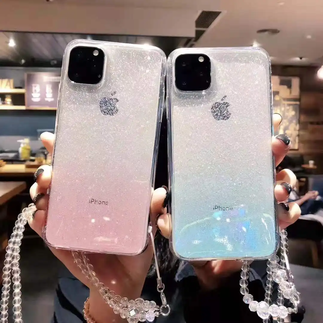 Чехол Lainergie для iPhone 11 Pro Max красивый блестящий чехол с градиентом мягкая задняя