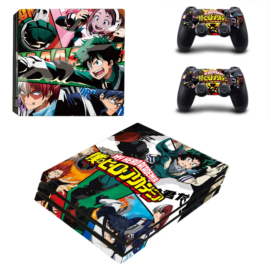 

My Hero Academia Style Skin Sticker for PS4 Pro Console And Controllers Decal Vinyl Skins Cover YSP4P-3251