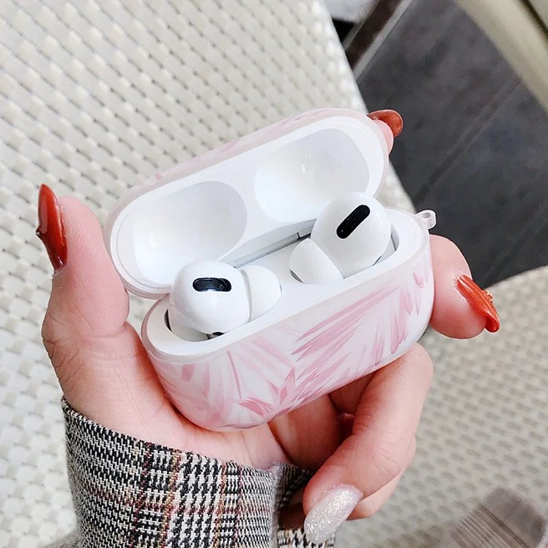 Чехол для Airpods Pro с красочными милыми листьями растений, беспроводной bluetooth-наушник, силиконовый мягкий чехол для Apple AirPods Pro, чехол