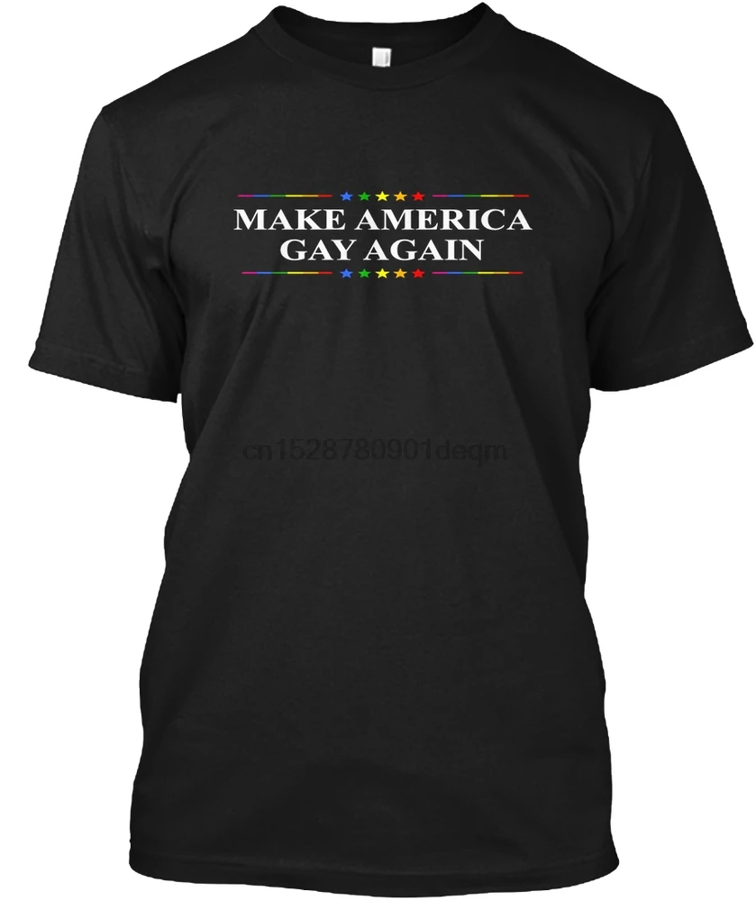 Для мужчин футболка толстовки с надписью Make America снова гей рубашка Радужный Флаг