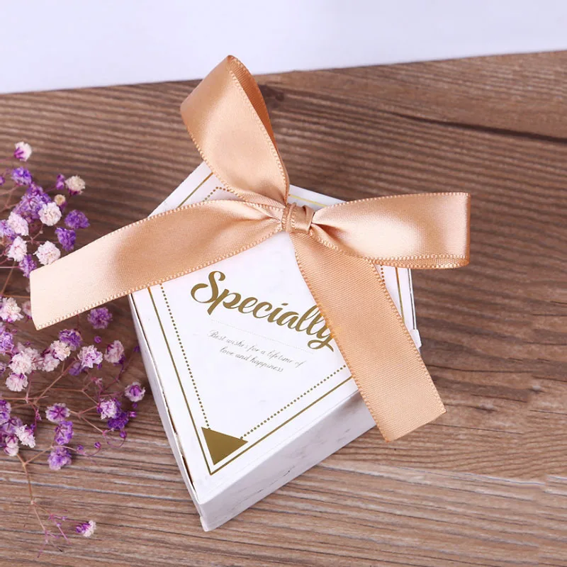 Белая коробка для шоколада, конфет, пакет для печенья, 6 цветов, для свадебной вечеринки, для детского душа, маленькие бумажные коробки для упаковки подарков, 100 шт - Цвет: Прозрачный