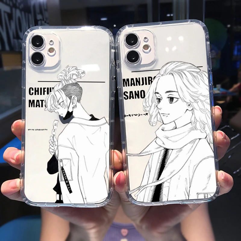 iphone xr clear case Tokyo Revengers Shockproof Phone Case For iPhone 13 11 12 Pro MAX XR XS 7 SE20 X 8Plus Manjiro Sano Anime Clear Soft Cover Shell lifeproof case iphone xr