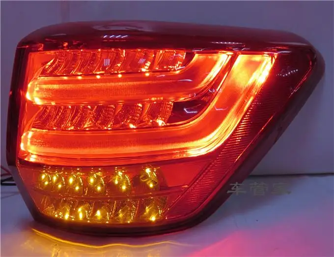 AKD автомобильный Стайлинг для Toyota Highlander задний светильник s Highlander светодиодный задний светильник DRL+ тормоз+ Парк+ сигнал
