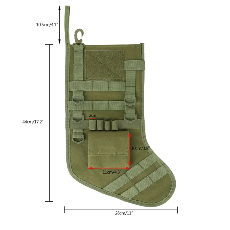 Горячие Висячие тактические Molle Рождество чулок мешок дампа падения мешок Утилита хранения сумка Военная Боевая Охота журнал сумки