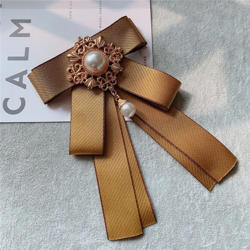 Корейская дизайнерская модная новая ткань бабочка с жемчужиной рубашка профессиональная белая рубашка роскошный галстук-бабочка для мужчин свадебные аксессуары - Цвет: AA4-04