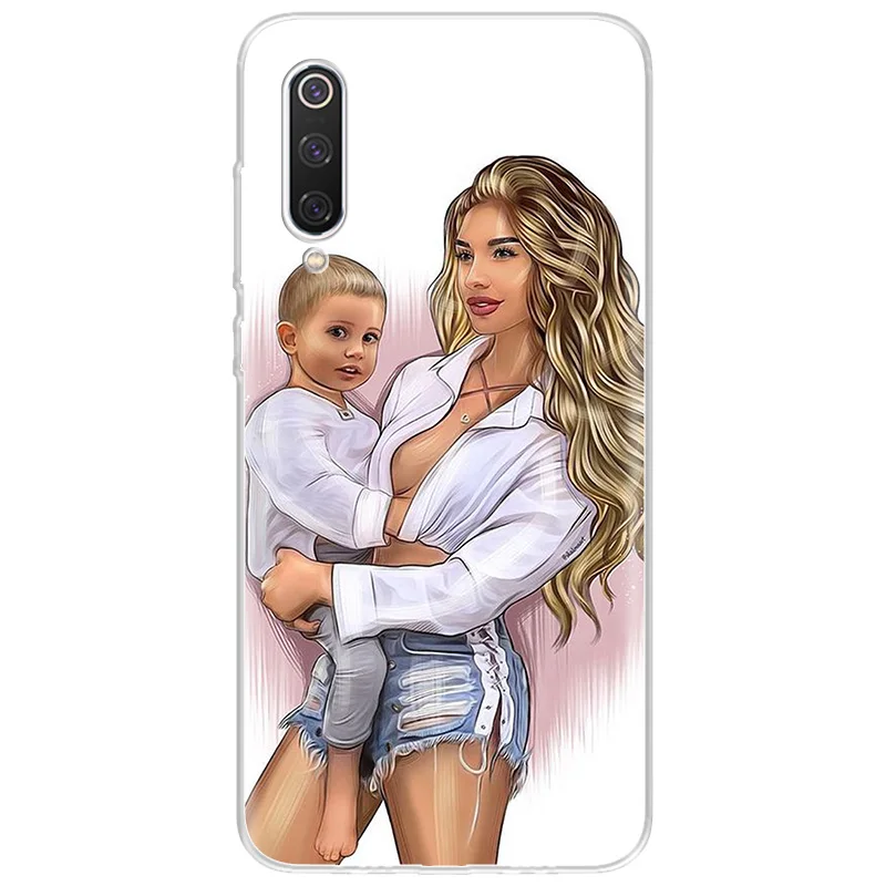 Baby Mom Child Design Csae For Remi Note 5 7 8 9 Pro Cover Soft For Redmi 5 6 6A 7 7A Y3 8 9 9A 9C S2 Coque Mi K20 Pro Shell