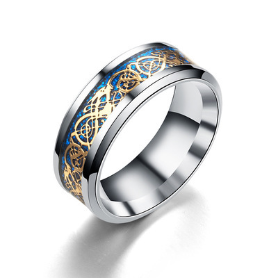 Dragon Ring For Men Women Wedding Stainless Steel Jewelry