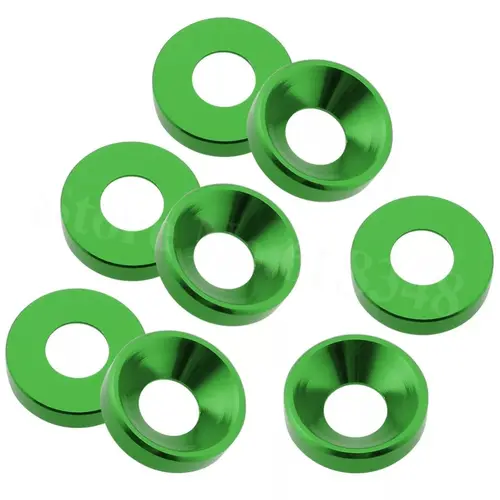 20pcs M2 M3 M4 M5 M6 Aluminum Colourful Anodized Countersunk Head Bolt Washers Gasket Red/Grey/deep Blue/Black/purple - Image 13