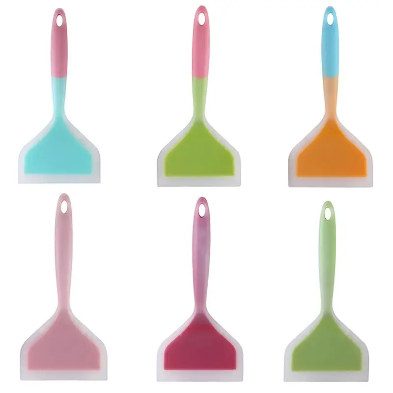 1pcs Handle Silicone Pancakes Shovel Spatula Silicone Pancakes Shovel Nonstick Wide Turner Easy To Clean Household Kitchen Tools