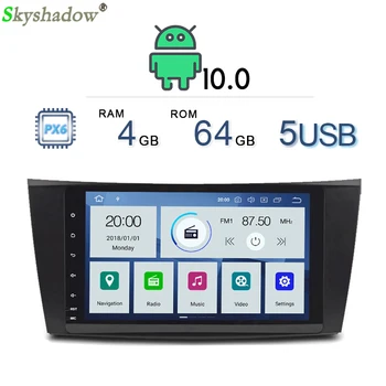 

DSP PX6 IPS DSP Android 10 4GB + 64GB 8" Car DVD Player GPS Map RDS Radio Bluetooth For Benz W211 W463 W219 W209 2004-2010 2011