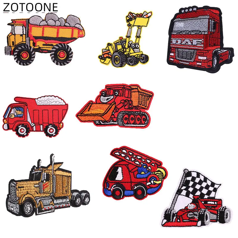 ZOTOONE Мультяшные автомобильные нашивки для одежды искусственные вышитые значки C |