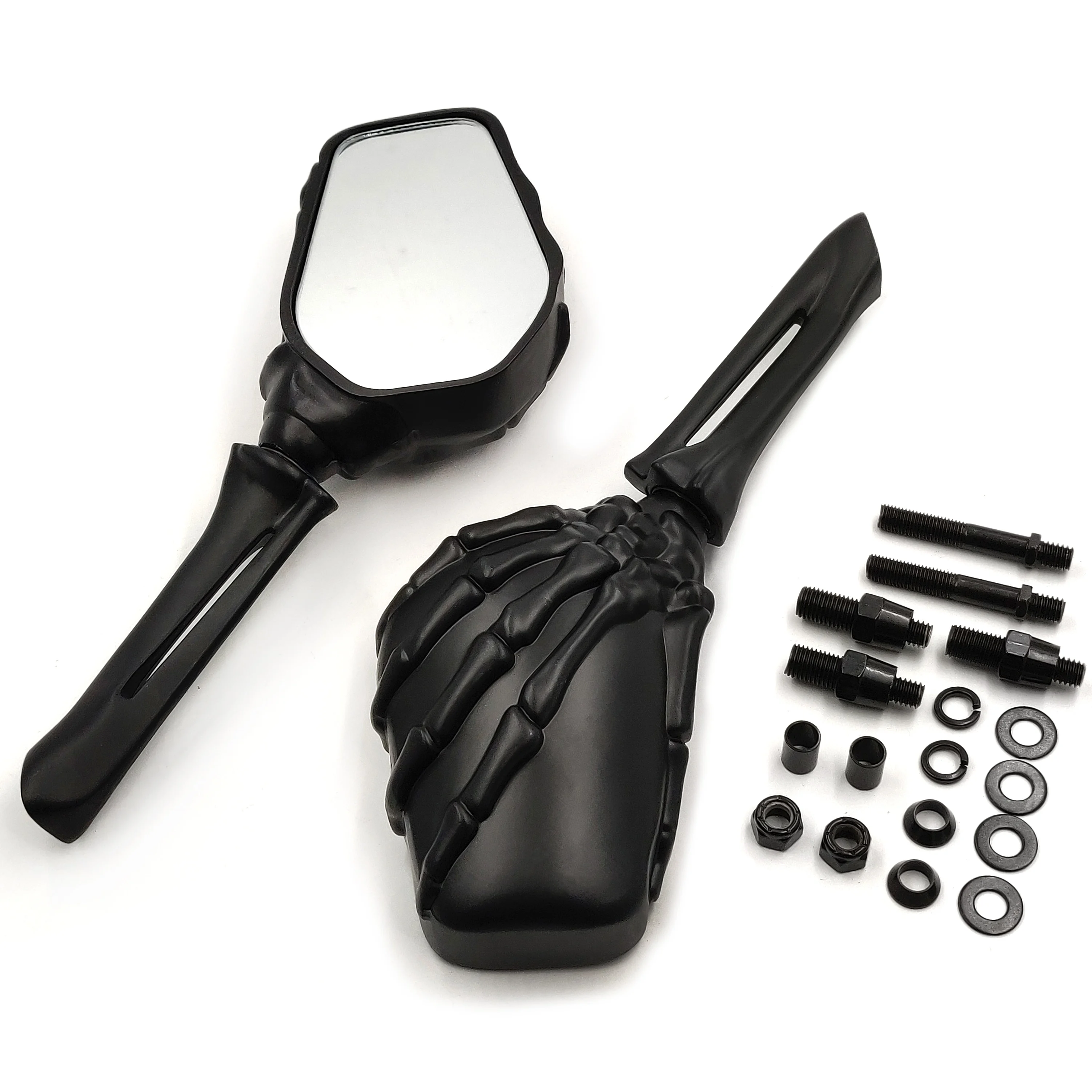 Aftermarket БЕСПЛАТНАЯ ДОСТАВКА мотоциклетные части Череп Скелет Зеркало для Honda CB CBR