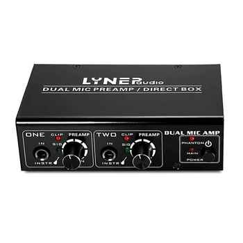 

AMS-Lynepauaio 2-Channel Microphone Preamplifier/ Electric Guitar / Electric Bass Amplifier, Booster, Which Is Suitable For Live