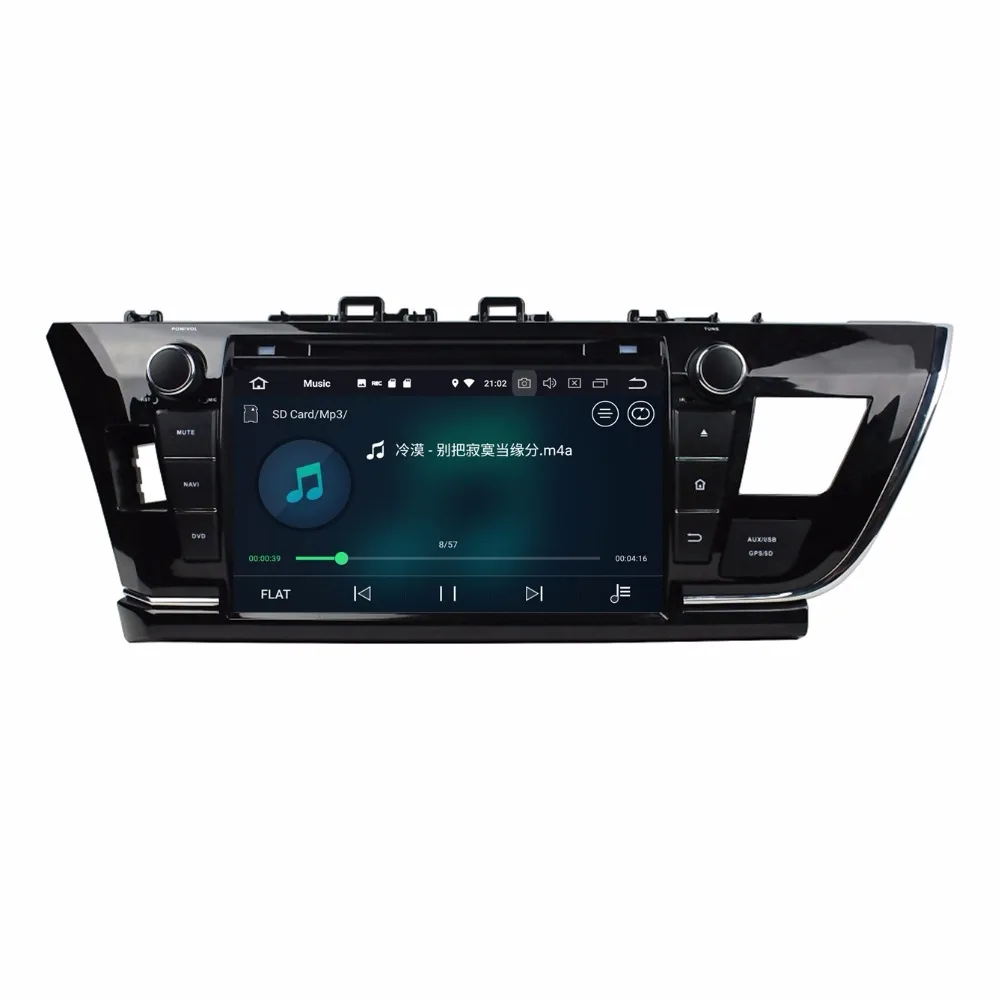 Top 10.1" Octa Core IPS screen Android 9.0 Car GPS radio Navigation for Toyota Corolla Asia and Europe version 2014-2016 1
