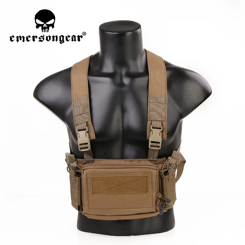 

Emersongear Emerson D3CR Micro Chest Rig Modular Adjustable Vest MOLLE Military Army Tactical Hunting Protect Airsoft Gear