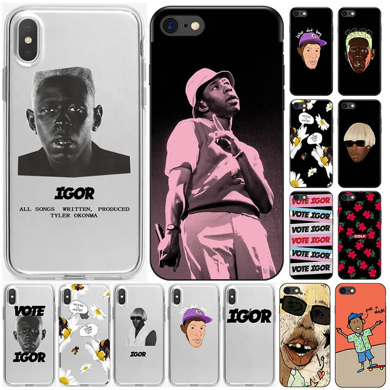 

Tyler The Creator Golf Cover Case For IPhone XS X 6 6s 5 7 8 MAX Plus Transparent Soft TPU Phone Case Igor Album A Boy Is A Gun