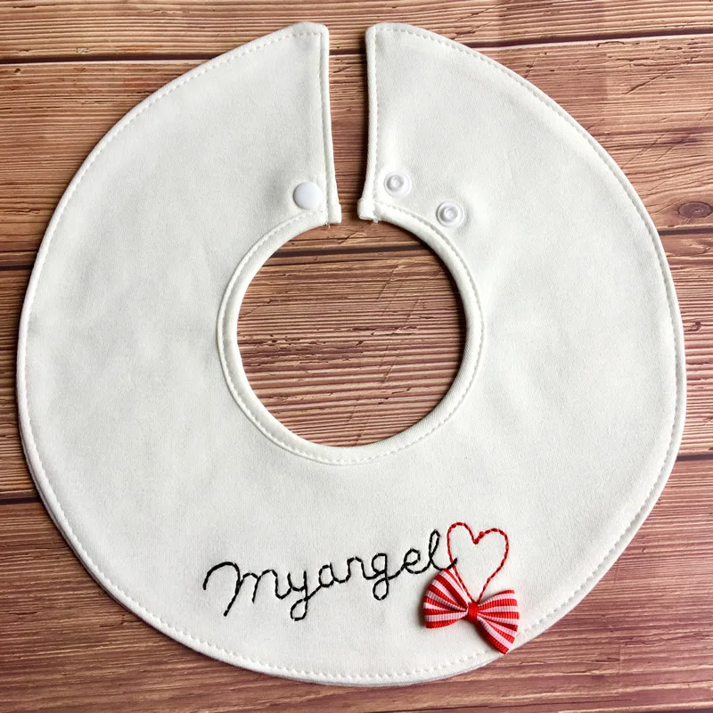 Симпатичный детский хлопковый Слюнявчик с карманом слюнявчик нагрудник Круглый