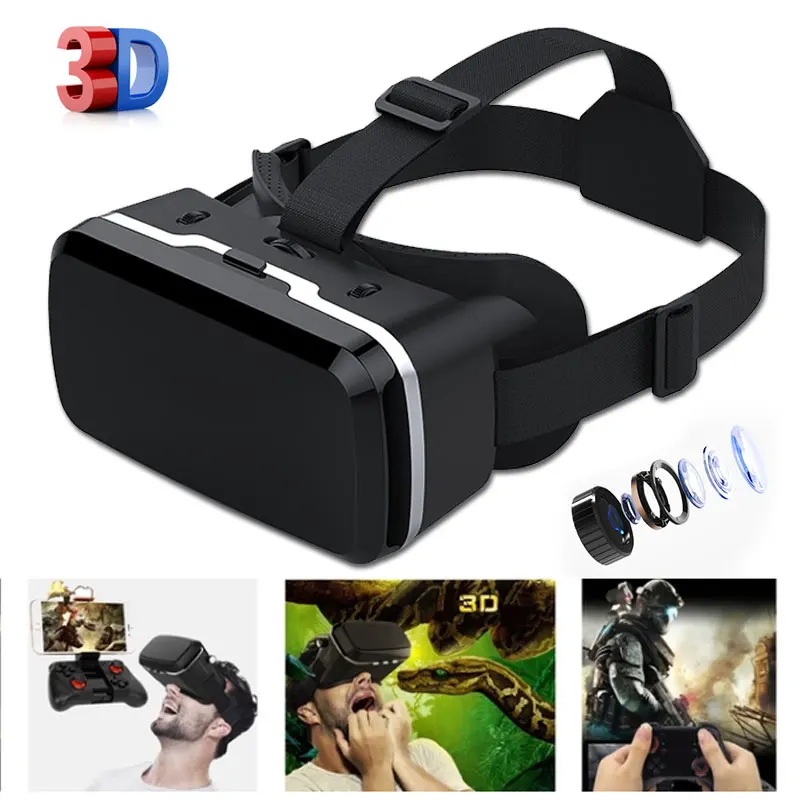 Дизайн линзы виртуальной реальности очки Путешествия 3D игры дома универсальный портативный 4,7-6,0 дюймов смартфон фильмы фокусировка регулировка