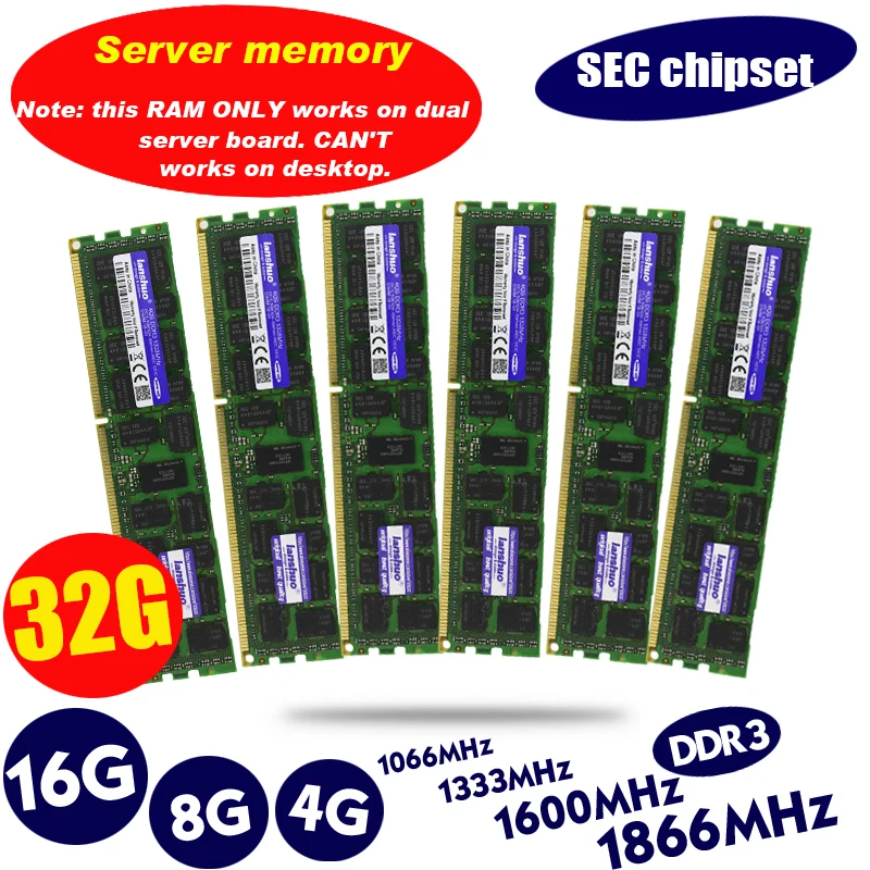 Серверная память ОЗУ DDR3 4 8 16 ГБ 32 1333 1600 1866 МГц REG ECC |Оперативная память| |