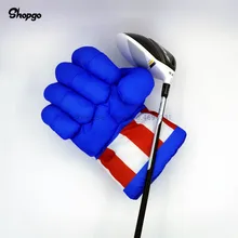 Синий Ручной кулак чехол на клюшку для гольфа капитан Американский бокс Деревянный чехол Для Гольфа Аксессуары для гольф клуба Новинка отличный подарок