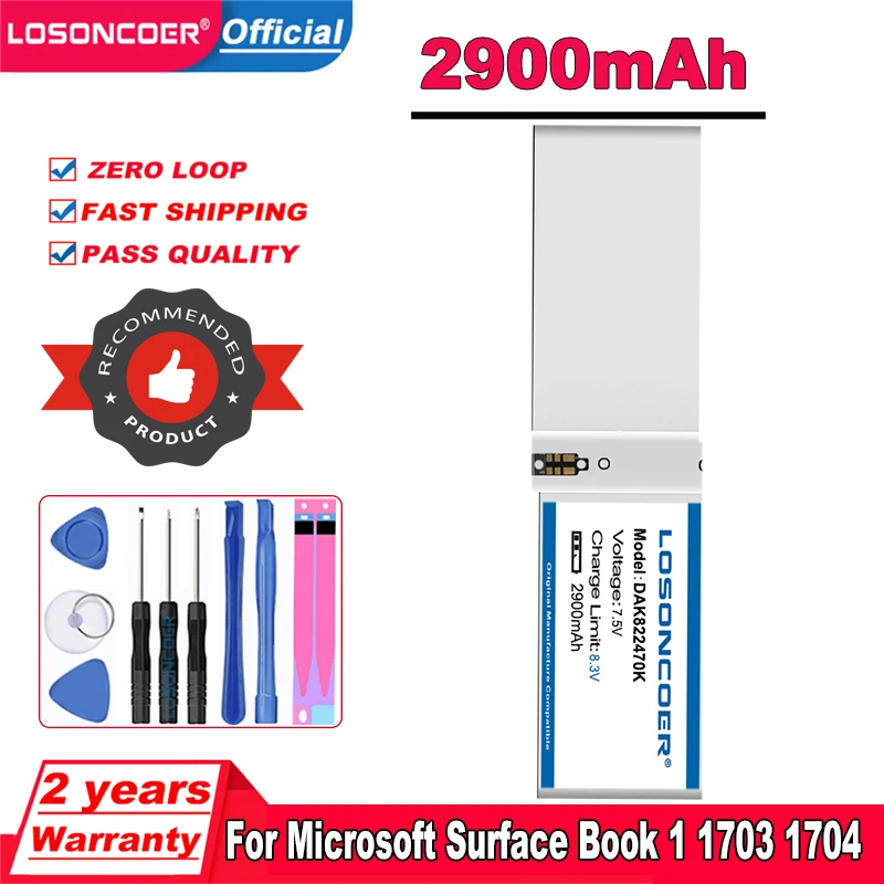 Аккумулятор G3HTA020H G3HTA044H G3HTA045H DAK822470K для Microsoft Surface BOOK 1 1703 1704 фотоаккумулятор CR7-1705 |