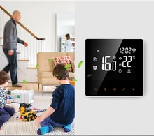 Wifi Smart Thermostat Water Floor Heating Electric Floor Heating Wall-Hung Boiler LCD Temperature Control Panel Voice Control