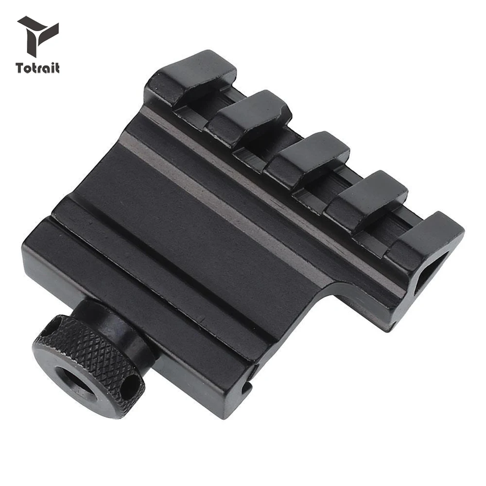 

4 Slot 45 Degrees 20mm Rail Mount Quick Release Aluminum Alloy Picatinny Rail Base Adapter Hunting Rifle Scope Tools Accessories