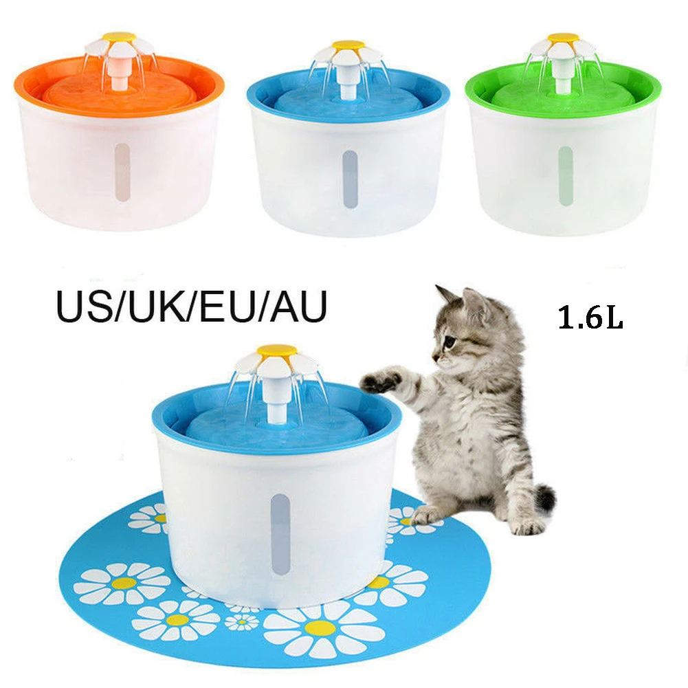 1.6L Automatic Cat Water Fountain Pet Drinking Water Fountain Pet Water Dispenser Dog Cat Health Caring Fountain Water Feeder